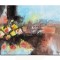 Tablou abstract pictat manual, Fantezie in abstract 3, 60x50cm ulei pe panza in relief efect 3D, gata de agatat pe perete