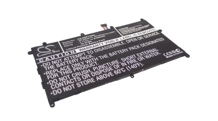 Cameron Sino 6100mAh Samsung Galaxy Tab 8.9,GT-P7300,GT-P7310,GT-P7320 Baterie