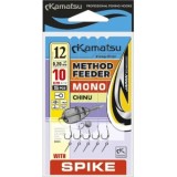 Rig Konger Kamatsu Chinu Method Feeder Cu Spin, Monofilament, Nr.12, 0.20mm, 10cm, 5buc/pac