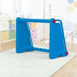 Poarta de fotbal pentru copii albastra DOLU, 100 x 75 cm, interior/exterior