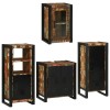 VidaXL Set de mobilier pentru baie cu ușă 4 pcs Lemn recuperat solid 3305703