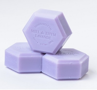 Sapun vegetal hexagonal cu lavanda 100gr apidava foto