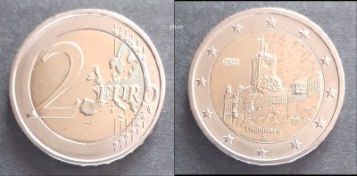 GERMANIA 2 euro 2022 D, Thuringen foto