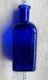 Sticla Cobalt Blue Rectangular Design.Impecabila