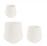 Cumpara ieftin Set 3 ghivece flori metal bej Kenar 27x35.5 cm, 37x48.5 cm, 48x61 cm