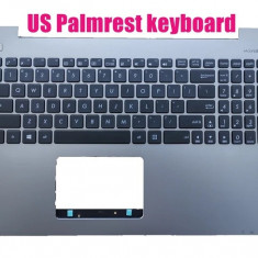 Carcasa superioara cu tastatura palmrest Laptop, Asus, X555L, X554L, K555L, A555L, A554L, R556L, F554L, F555L, F556U, 90NB0AQF-R31US0, varianta metali