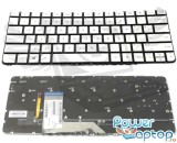 Tastatura HP Argintie Spectre X360 iluminata backlit