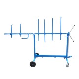Stand rotativ mobil pentru vopsire elemente caroserie auto, cu 6 brate reglabile