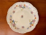 FARFURIE DIN PORTELAN FIN CREM- MARCAJ RK (Rudolf K&auml;mpf) MADE IN CZECHOSLOVAKIA D21CM