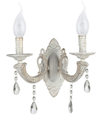 Aplica Pandora Alb Vintage 2xE14 60W foto