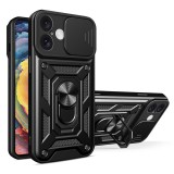 Husa pentru iphone 16 plus, slide si snap, camshield, black