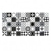 Panou decorativ, PVC, model mozaic, alb si negru, 96x48.5cm, Artool