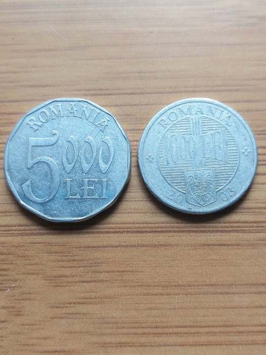 Moneda Romania Lot 2 monede anul 2003