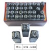 Set Matrita Poanson Litere si Numere 36 Piese JBM 304, Auto
