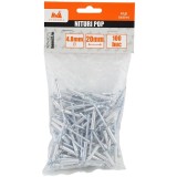 Evotools 648016 - Nituri pop cu cap bombat 4.8x20 mm 100 bucati
