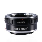 Adaptor montura K&amp;F Concept C/Y-NEX de la Contax Yashica la Sony E-Mount (NEX) KF06.111