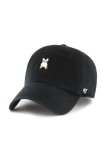 47 brand șapcă de baseball din bumbac Dog Base Runner Icon culoarea negru, neted, XX-BSRIC284GWS-BK05