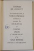 CONFESIUNILE UNUI OPIOMAN ENGLEZ URMATE DE DILIGENTA SI DESPRE OMOR CONSIDERAT CA UNA DINTRE ARTELE FRUMOASE de THOMAS DE QUINCEY , 1969 *EDITIE CARTO