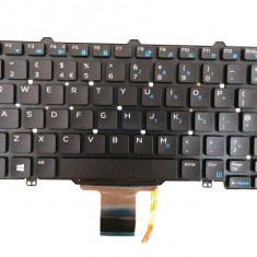Tastatura noua DELL E5450 BLACK Backlit with Point stick Win8 Layout UK