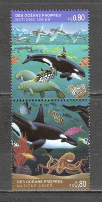 O.N.U.Geneva.1992 Fauna si flora din oceane-pereche SN.589 foto
