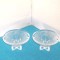 Suporturi cristal lumanare pastila, suflate manual - design Paul Isling, Nybro