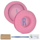 Set 2 Bureti Casti JBL Junior 320BT / JR310BT / JR300BT / JR310 / JR300 - Roz, Spuma Memorie, Piele Ecologica