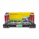 Aragaz camping 2 ochiuri, aprindere electrica, putere 2x2.5kW, cu 4 butelii 410ml