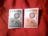 Serie Grecia 1967 Europa CEPT , 2 val. stampilate, Stampilat