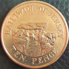 Moneda 10 PENCE - JERSEY, anul 1992 *cod 5335 foto