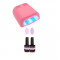 Kit test mic pastel - 2X15ml + lampă UV cu 4 becuri - sistem UV/LED