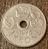 C50 - Moneda foarte veche - Norvegia - 1 koroana - 1998