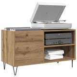 VidaXL Dulap discuri stejar artizanal, 84,5x38x48 cm, lemn prelucrat