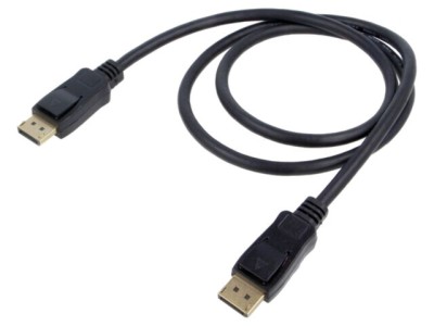 Cablu DisplayPort Goobay 1m negru, mufă DisplayPort, 8K, HDCP 2.2, certificat VESA foto
