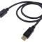 Cablu DisplayPort Goobay 1m negru, mufă DisplayPort, 8K, HDCP 2.2, certificat VESA