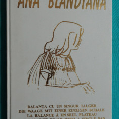 Ana Blandiana – Balanta cu un singur talger