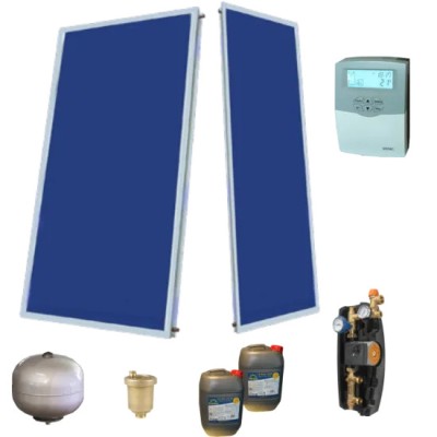 Pachet Solar 3 Persoane, Confort, Colector F 2.0, Fără Boiler foto