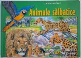 Animale Salbatice - Carte Puzzle Educativa Copii