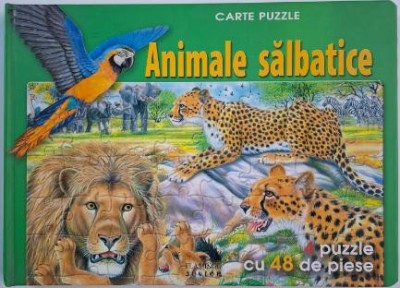 Animale salbatice. Carte puzzle foto