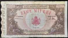 Bancnota istorica 10000 LEI - ROMANIA, anul 1945 MAI *cod 99 foto