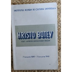 HRISTO BOTEV POET REVOLUTIONAR BULGAR