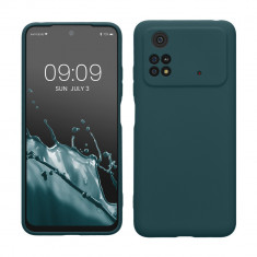 Husa kwmobile pentru Xiaomi Poco M4 Pro 5G, Silicon, Albastru, 59492.57