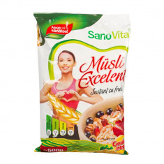 Musli Excelent cu Fructe Sano Vita 500g, Musli, Musli Sano Vita, Musli Sano Vita Excelent, Cereale Musli, Musli Cereale, Cereale Musli Sano Vita, Musl