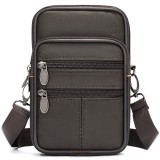 Cumpara ieftin Geanta barbati, BUSY LDY&amp;GTM&reg; Swift, piele naturala, de umar si atasabila la curea, maro inchis