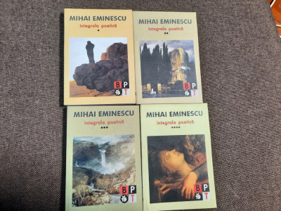 Mihail Eminescu - Integrala poetica (4 volume) BPT SERIE NOUA foto