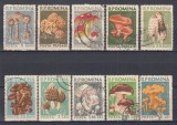 ROMANIA 1958 LP 457 CIUPERCI COMESTIBILE SERIE STAMPILATA