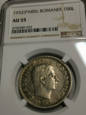 Paris 100 lei 1932 Au 55, ngc foto