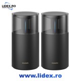 Sistem Wireless Mesh Gigabit HUAWEI WiFi X1 Pro Wi-Fi 7 BE3600, Dual-Band 688+2882 Mbps, 2 Buc, negru
