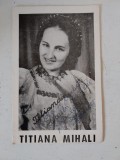 Titiana Mihali, poza print semnata cu pixul peste imagine: Cintece si zambete