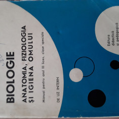 Biologie anatomia, fiziologia si igiena omului manual an 3 liceu Voiculescu 1972