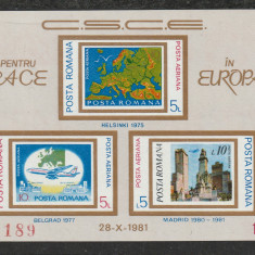 Romania 1981 - #1043 C.S.C.E. 1v S/S MNH